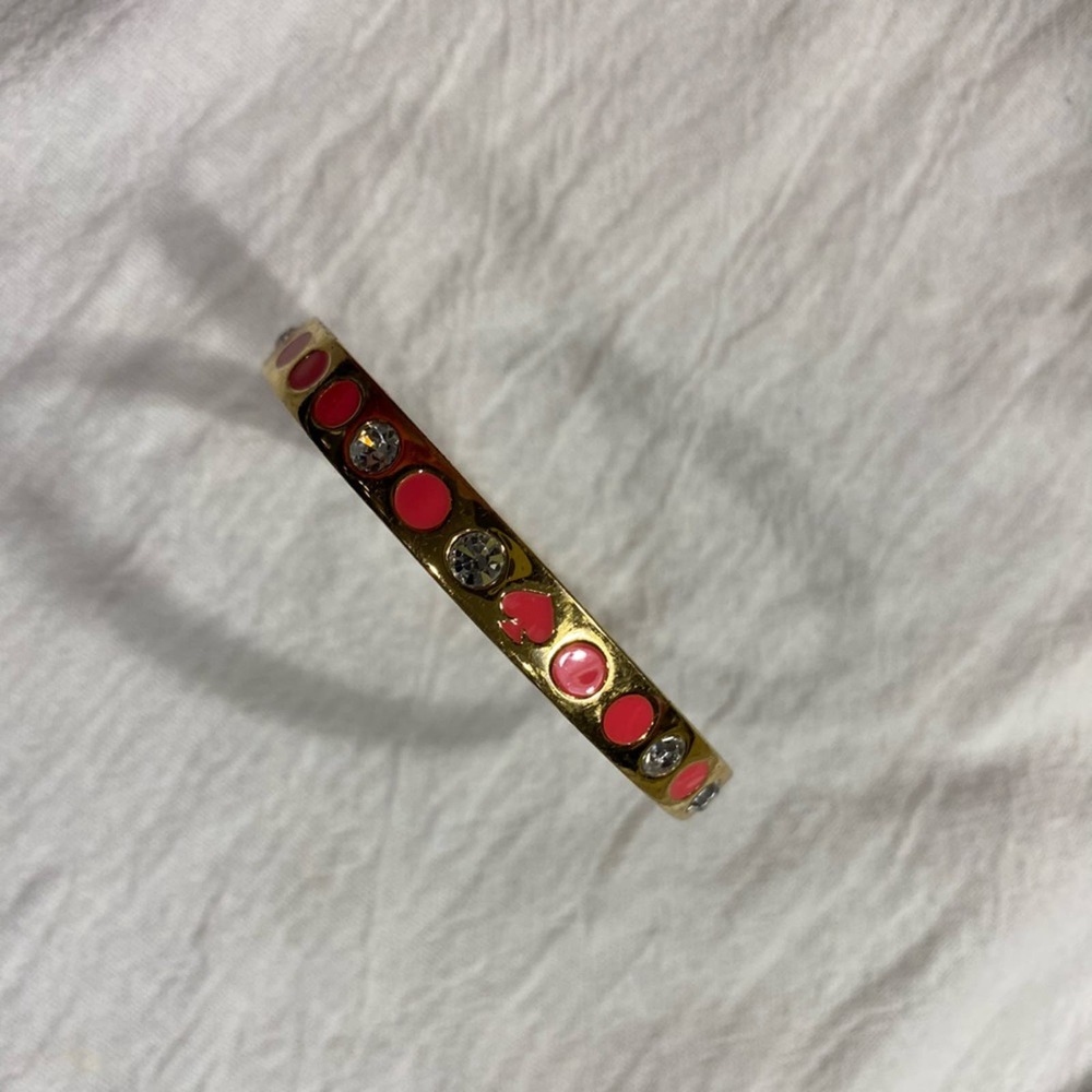 Kate Spade Gold Tone Bangle with Gems